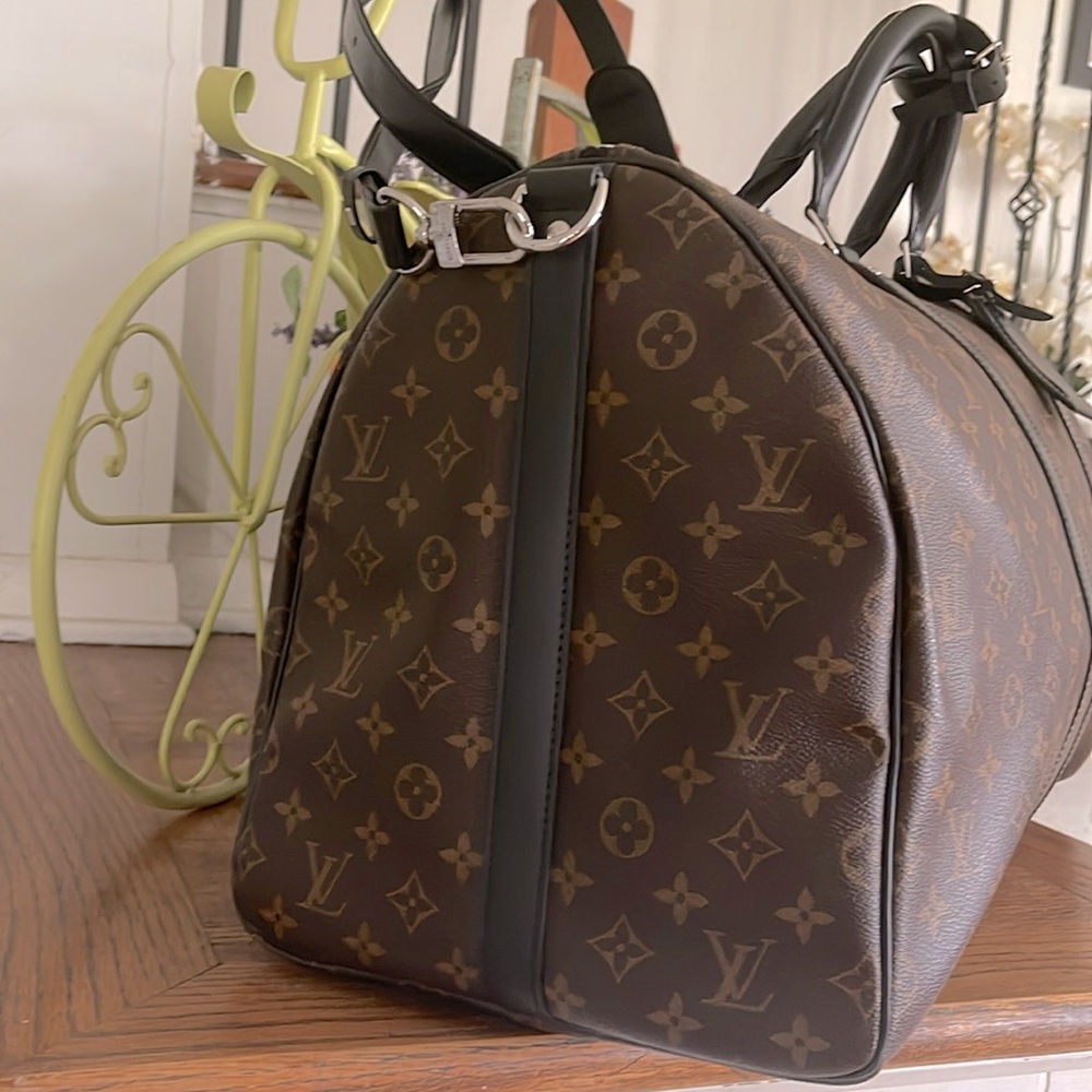 Authentic Louis Vuitton Macassar Keepall 55 - Picture 7 of 15